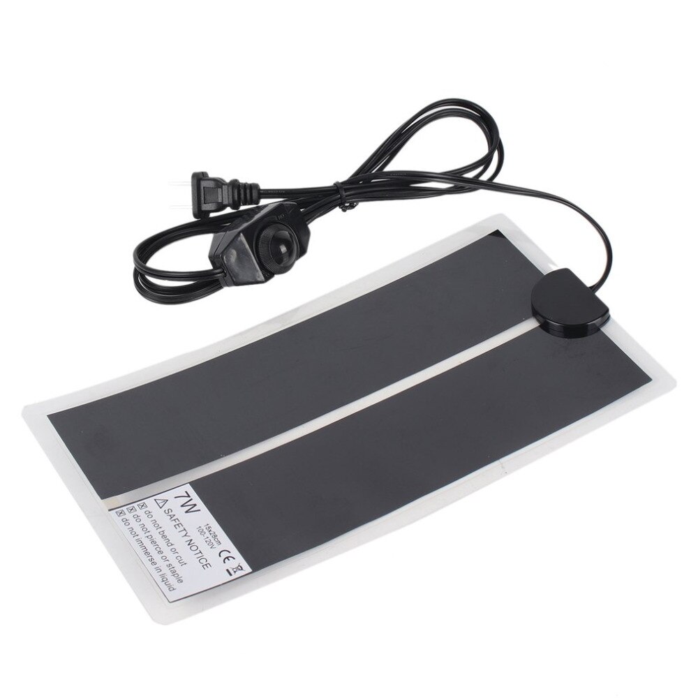 7 w répteis esteira de calor escalada pet aquecimento almofadas quentes controlador temperatura ajustável esteiras suprimentos chocadeira incubadora almofada brew