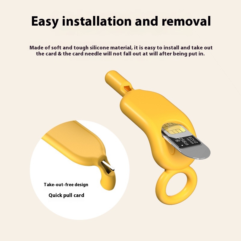 Smiley Twarz projekt anty-Stracony Narzędzie robić wyciągania karty SIM 3 w 1 i uchwyt na kartę pamięci - przenośny brelok robić telefonu - łatwa wymiana karty SIM
