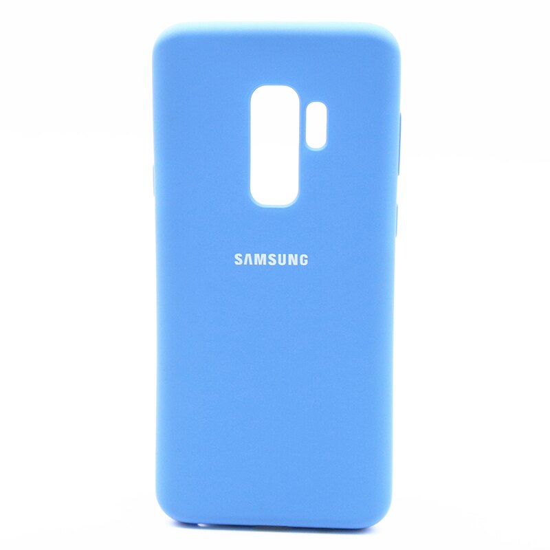 Funda de silicona líquida Original para Samsung Galaxy S9/S9 Plus, cubierta trasera de silicona blanda oficial para Samsung Galaxy S9/S9 Plus: Galaxy S9 Plus / Blue