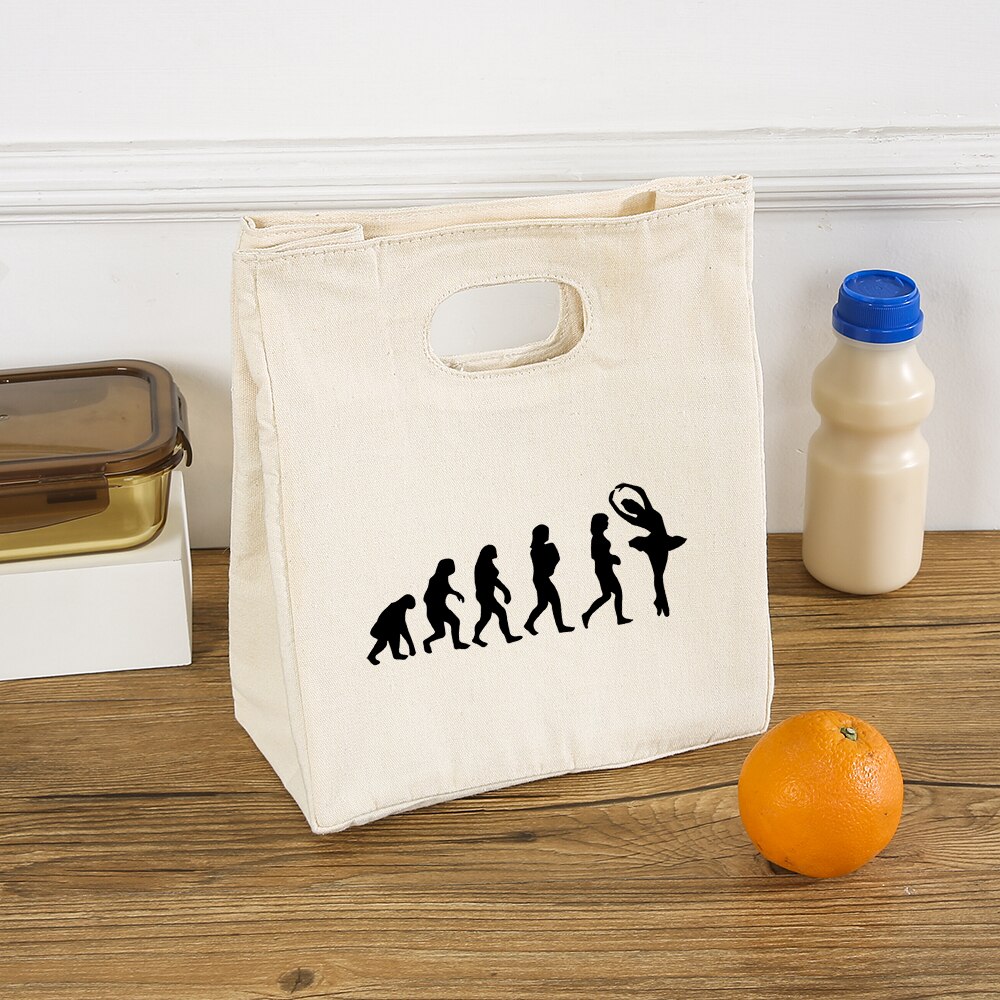 Urodzony robić tańca grafika moda dziewczyna saszetka na obiad Harajuku płótno wielokrotnego użytku torba termiczna o dużej pojemności dusza taniec śliczne lodówka turystyczna: Q02444-TBBG-C