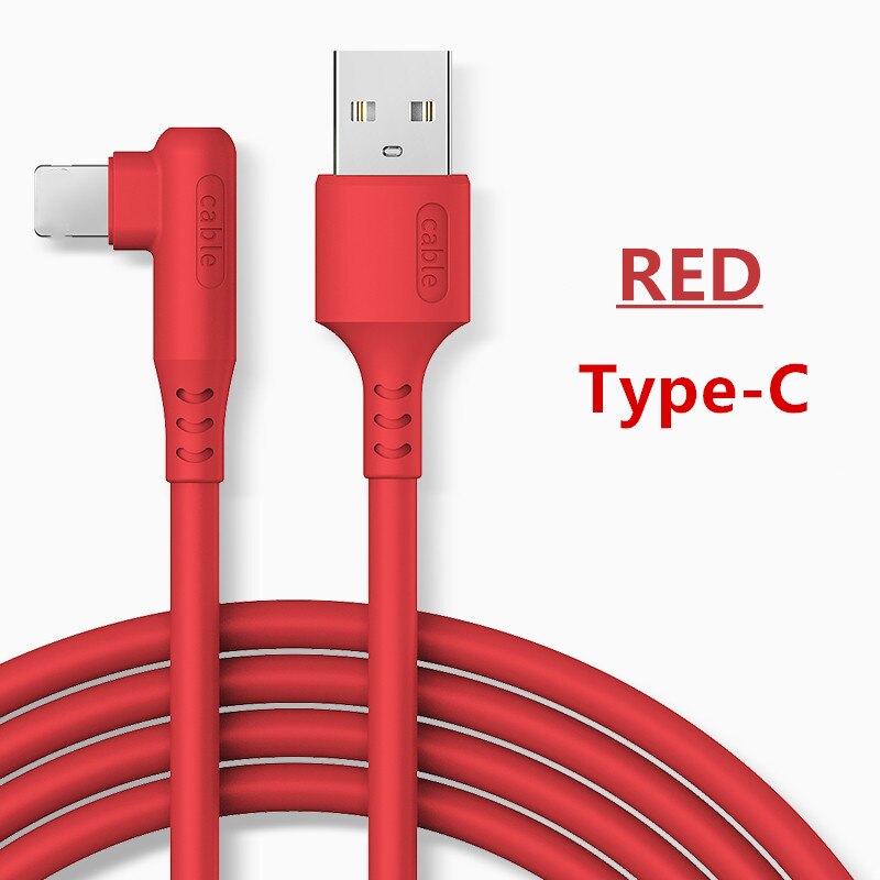 ROCK 5A USB Type C chargeur câble pour Redmi note 8 Samsung Charge rapide 3.0 USB C câble de Charge rapide USB type-c fil pour Huawei: Rouge / 200cm