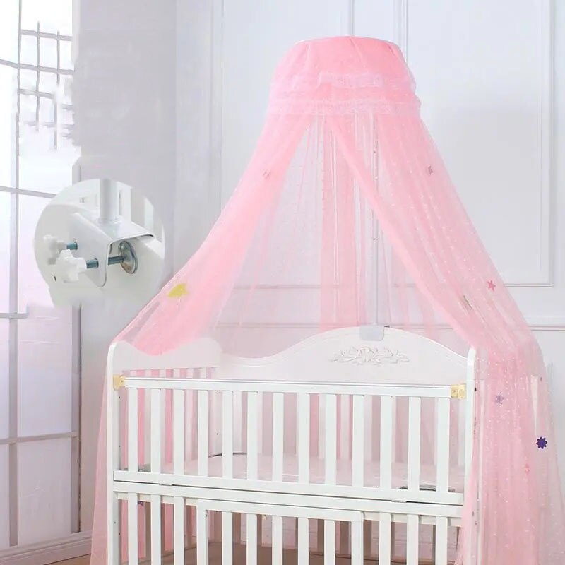 Wieg Klamboe Met Beugel Paleis-Stijl Kinderen Klamboe Cover Universal Baby Garen Tent Clamp Bed Stijl klamboe