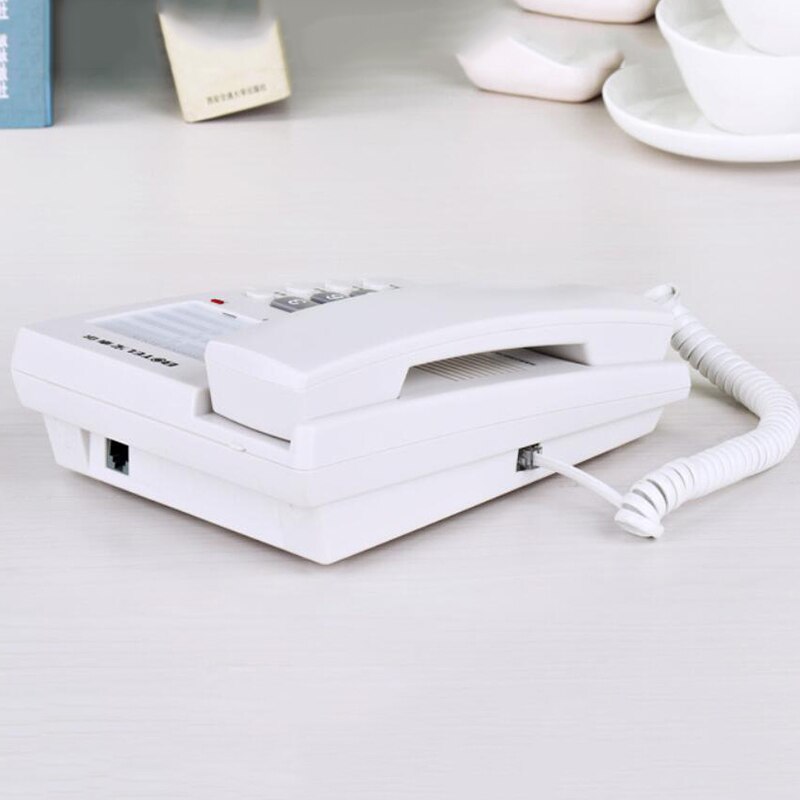 Wall Mountable Corded Telephone Phone with Phone Number Card, Mute, Big Buttons Home Hotel Wired Desktop Phone Office Landline