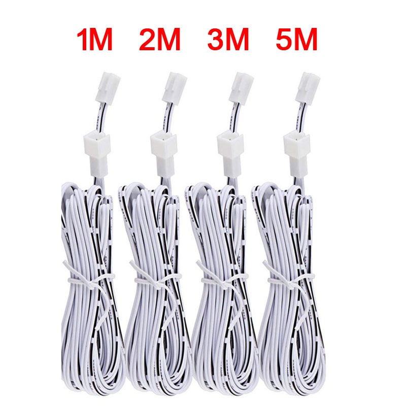 1M 2M 3M 5M 2510 Extension Cable for LED kitchen Cabinet Lights UL 2468-24AWG 22AWG 20AWG 2-Pin Male to Female Cable Connector