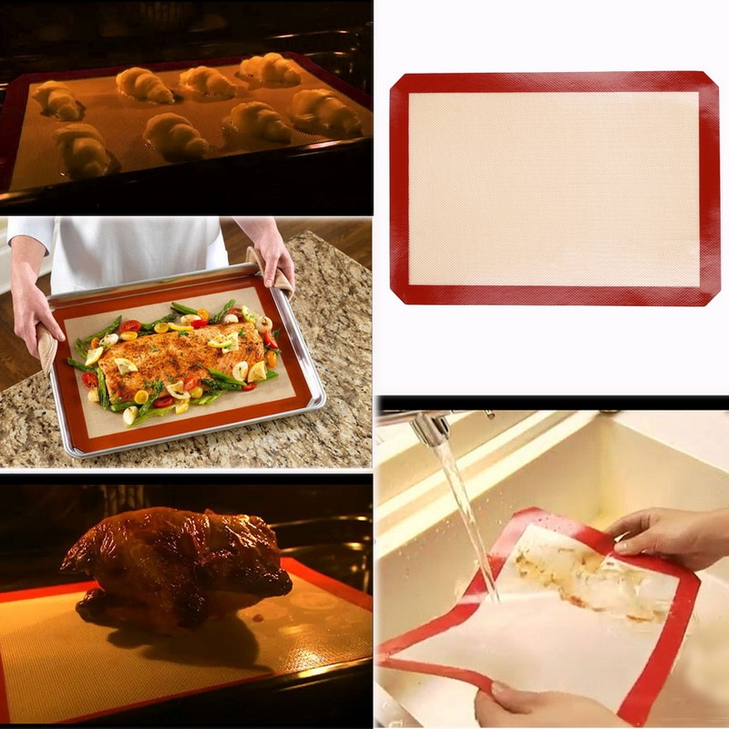 Koken Siliconen Mat Non-stick Siliconen Bakken Pad Voor Cake Cookie Macaron Olie Proof Bakken Liner Pastry Mat Bakvormen