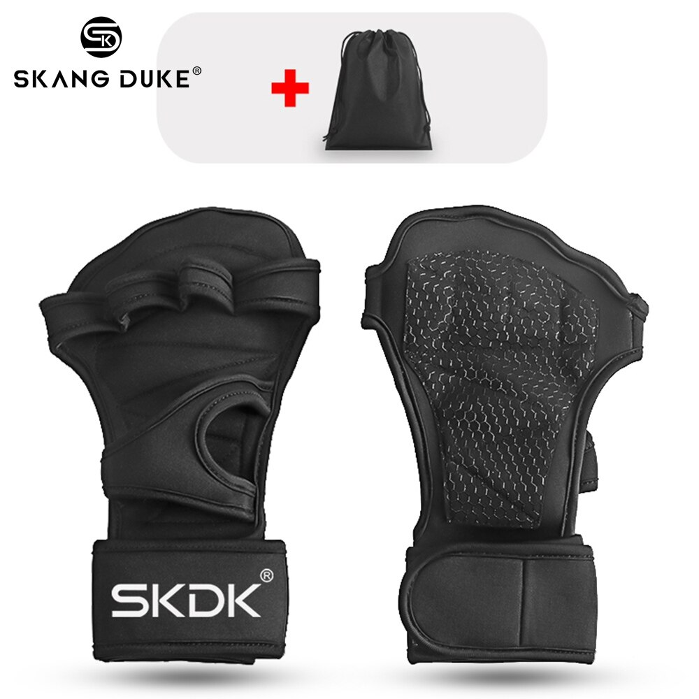Kuntosalikäsineet painonnostoharjoittelukäsineet fitness miehille fitness käsineet nahka crossfit käsineet miesten guantes kuntosali rannekääreellä