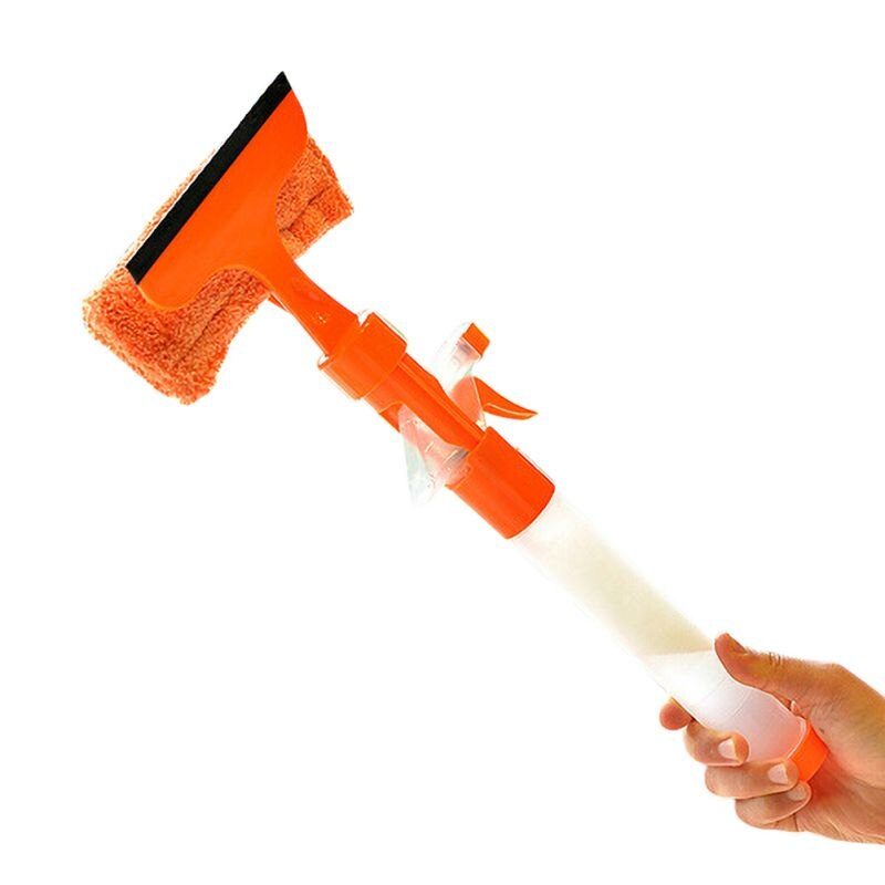 Water Brush Window Glass Cleaner Double-sided Multifunction Spray Wiper Washing Brush For Easy Operation Temperament: AJ2097Y