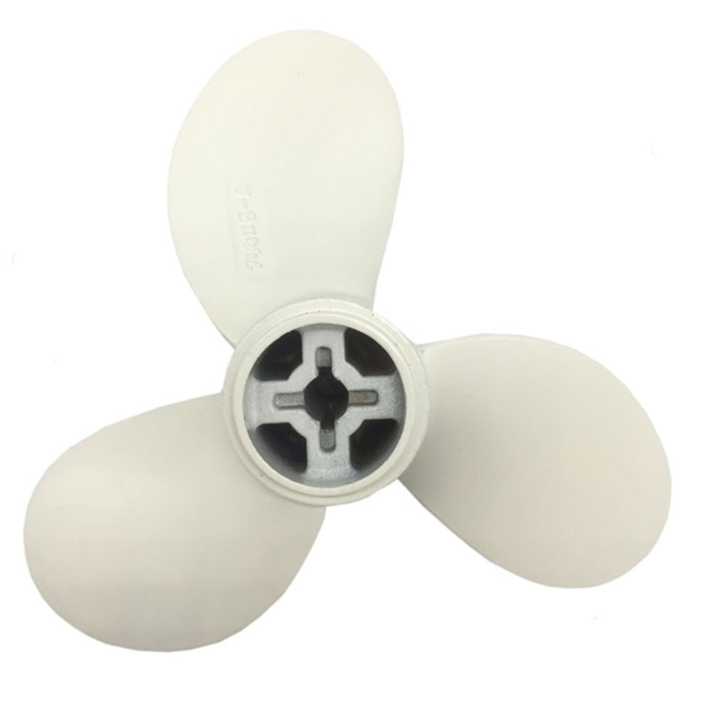 Marine Outboard Motor Aluminium Boat Propeller White - 3.5HP