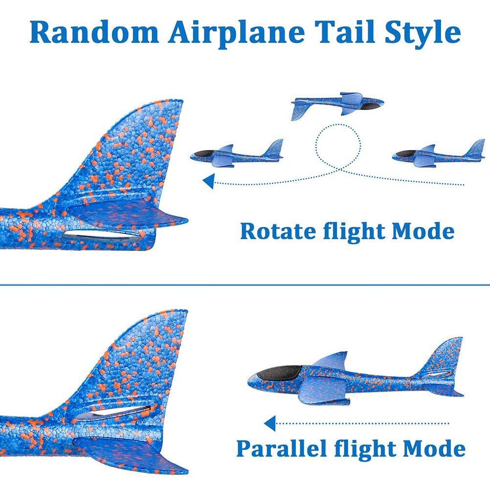 Juguete volador de espuma para niños, avión planeador grande de plástico de espuma, modelo de avión juguete, juegos robustos para chico, para niño