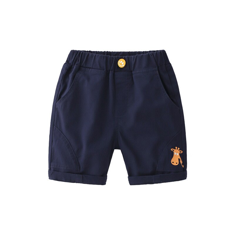 2-8t sommer-kurze Hose für jungen, kleinkinder, babys, lässige, schlichte kurze Hose mit tiermuster, süße baumwollhosen für jungen, Gentleman-hosen