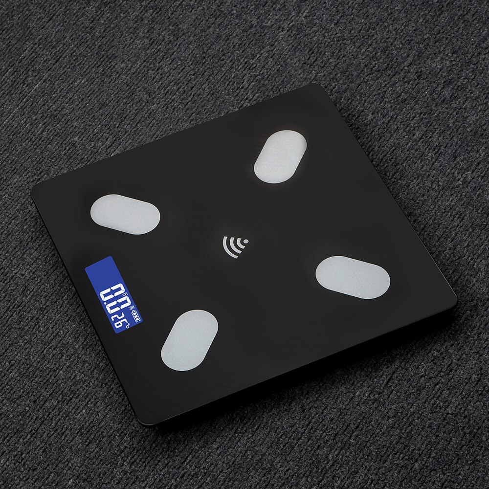 Household Weighing Scale Intelligent bluetooth APP Android IOS Smart BMI Fat Scale LCD Digital Screen USB Charging