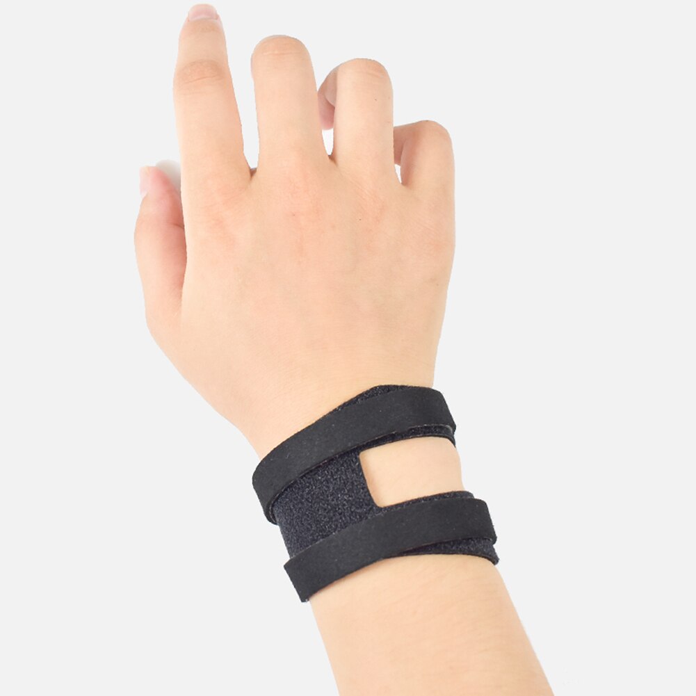 Attelle de poignet avec fils réglables, 1 paire, enveloppe pour la déchirure du TFCC, doublure en Faux cuir souple: BK / S