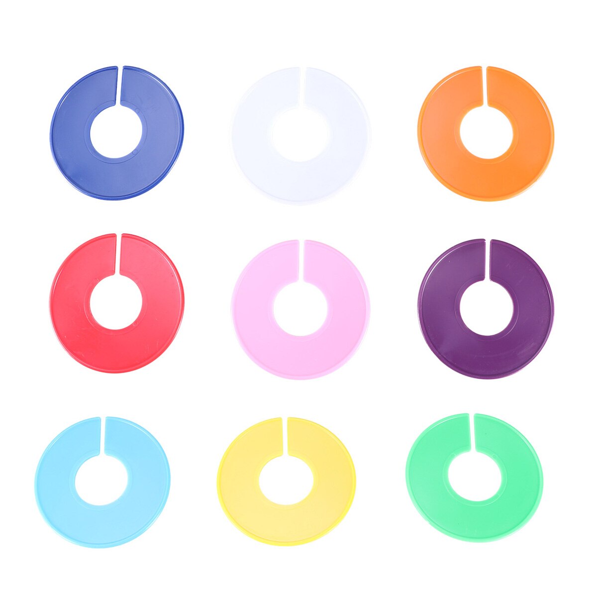 Clothes Size Dividers Plastic Round Size Dispaly Clothing Hanger Circle for Home Store Shopping Mall