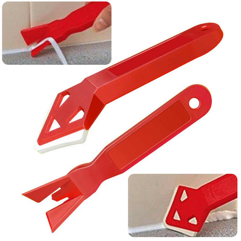 2Pcs/Set Scraper Squeegee Flooring Tools Scraper Floor Cleaner Angle Tile Glass Glue Residual Remove Shovel Tool Spatula
