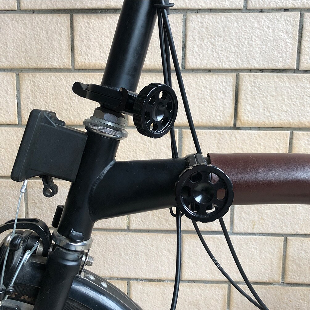 TWTOPSE AL7075 Bike Bicycle Hinge Clamp Plate For Brompton Folding Bike 3SIXTY PIKES Magnetic C Clamp Plate Lever Accessory Part