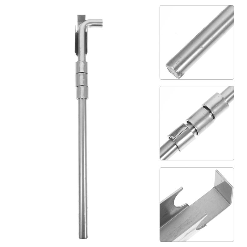 Stainless Steel Gate Bolt Door Floor Lock Ground Latch Portable Long Ground Latch Loaded Metal Security Barrel Bolt Latch