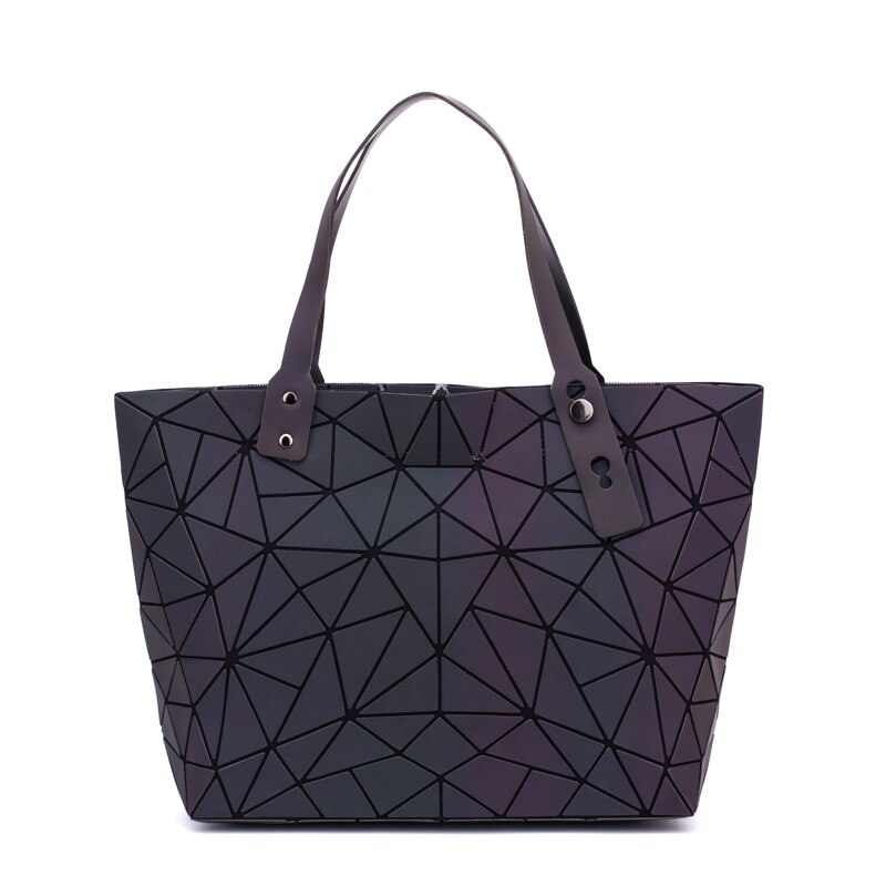 Blumen Poesie Frauen Bao Tasche Neue Geometrie Pailletten Spiegel Saser Einfachen Klapp Taschen Leucht Handtasche Frauen lässig Tote Bao Tasche: 78