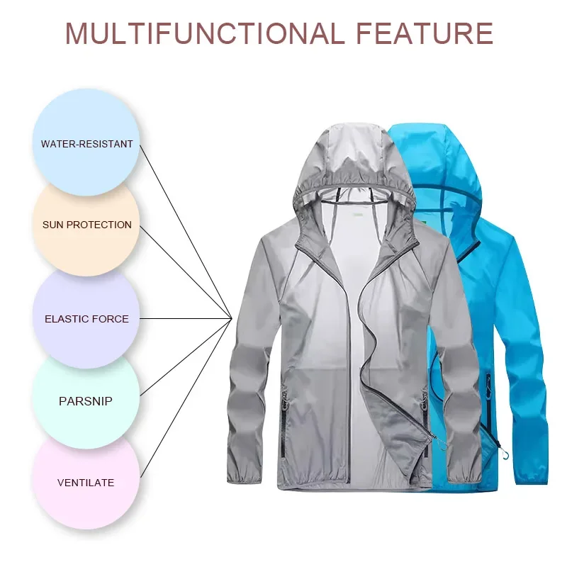 Golf Raincoat Lightweight Jacket Adult Waterproof Outdoor Motorcycle Cycling Hiking Fishing Rain Protection Gear M/XXXXL