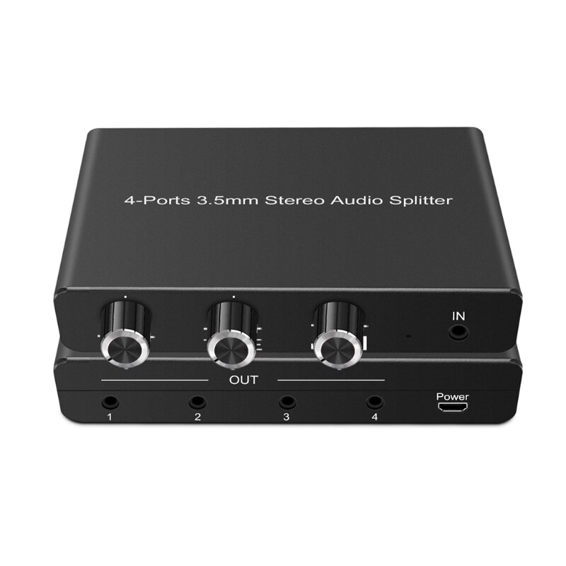 K3NB Compact Connector Splitter Distributor 3.5mm Stereo Splitter Boxes