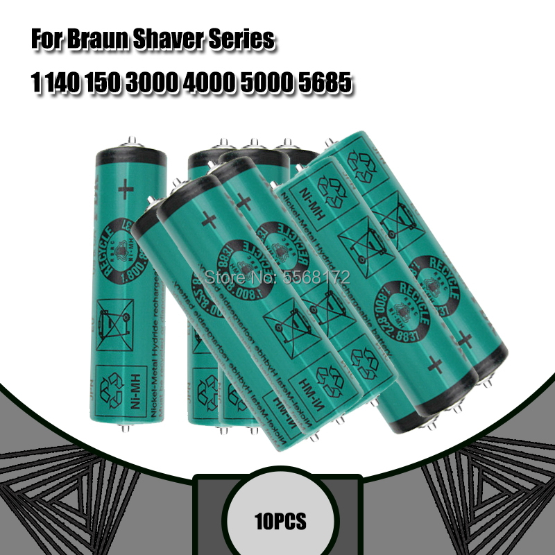 Braun rakapparat batteri 150s-1 320s-4 380s-4 390cc-4 350cc-4 330 1.2v ni-mh uppladdningsbart batteri för fdk