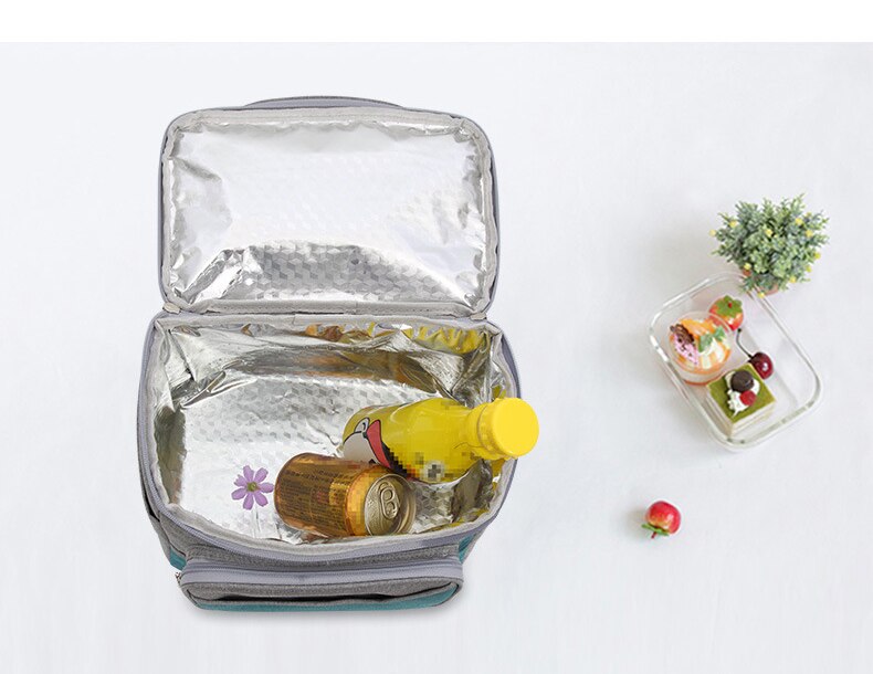 13L Lekvrije Dubbellaags Koeltas Grote Lunch Picknick Box Kan Houder Ijs Pac Thermische Maaltijd Dranken Isolatie Cool schoudertas