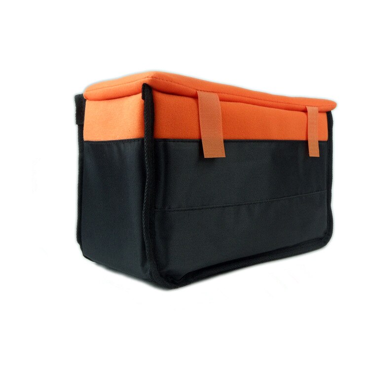 Camera Insert Bag Shockproof Inner Partition Padded Protector SLR Carry Case Super Thick -Proof Liner Insert For Camera Lens: Orange