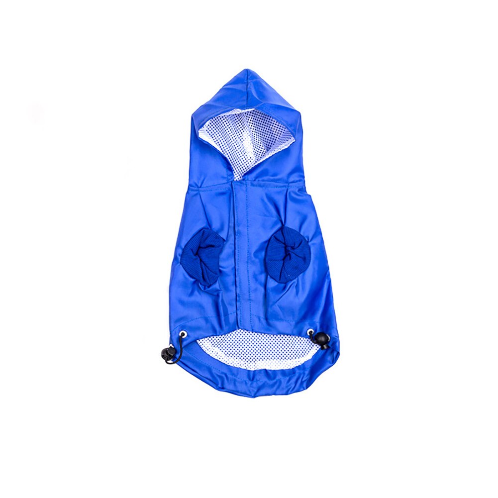 Dog Raincoat Pet Dog Waterproof Rain Proof Hooded Raincoat Elastic Band Breathable Jacket