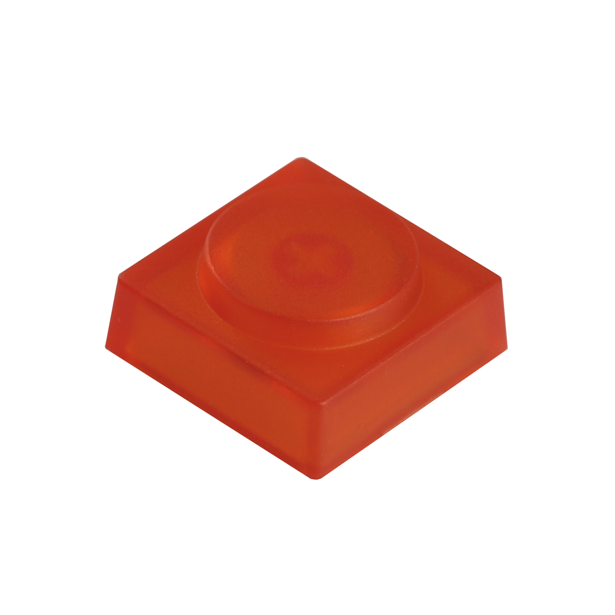 16pcs Blocks Bricks Low Profile Keycaps PBT Transparent Frosted Keycap for MX Mechanical Keyboard: Cyan