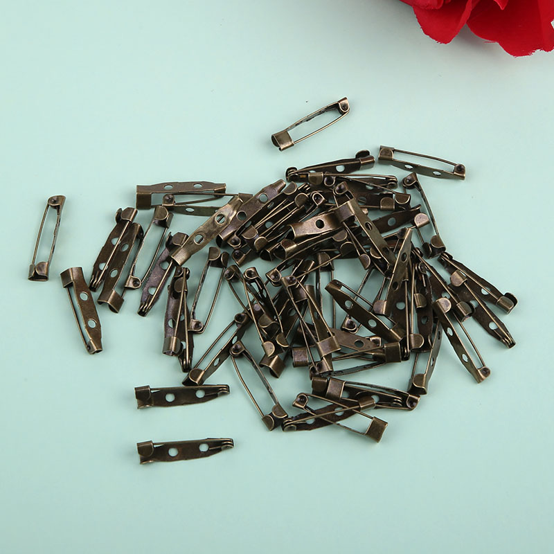 Silber/Grün Antik/Gold 15-40mm Sicherheitsnadeln Brosche Basis Clip Stifte Blanko Basis für Schmuckherstellung DIY Kleidung Zubehör