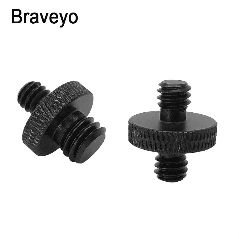Konverteringsskrue 1/4 to 3/8 tommers gjenger skruemonteringsadapter aluminium kulehode stativ plate skrue for dslr kamera monopod