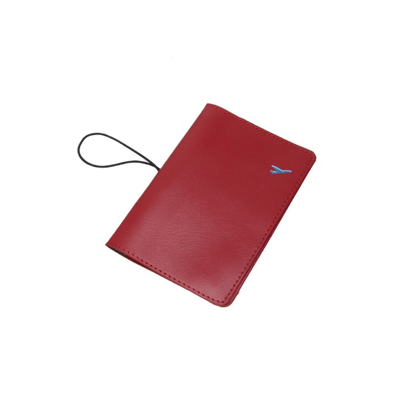 Mode Reizen Lederen Paspoort Cover Waterdichte Paspoort Reizen Cover Case Paspoorthouder Paspoort Pakket: Red