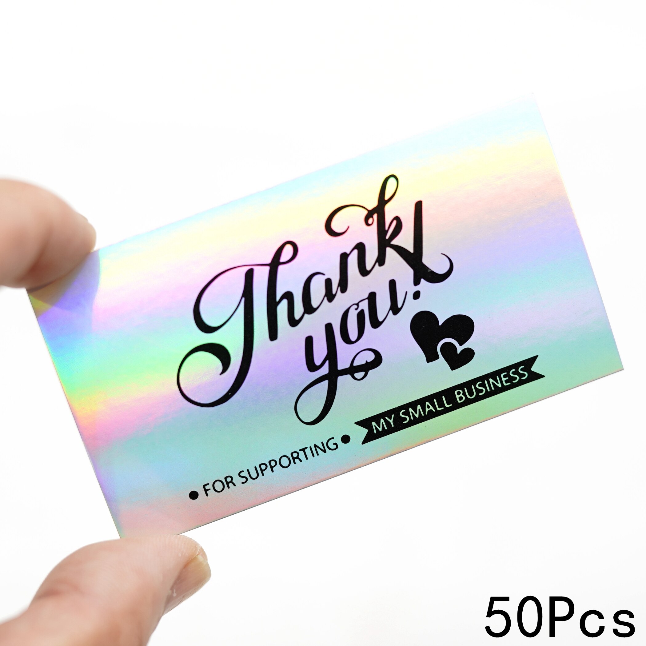 50pcs Thank You for Your Order Business Cards , Shopping Purchase Thanks Greeting Cards Appreciation Card for Small Business