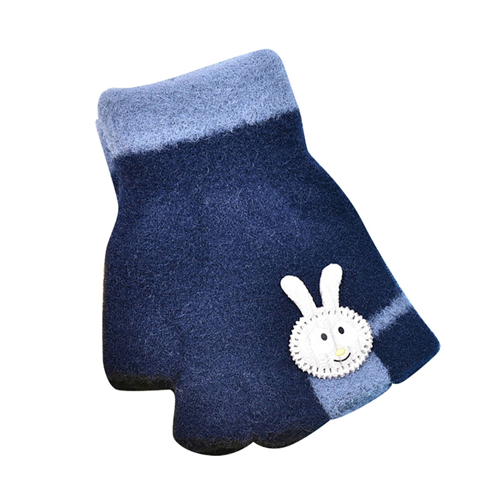 Heißesten freundlicher unisex Junge Mädchen Kaschmir Niedlich aufbringen Acquard weben Warme Gestrickte Handschuhe