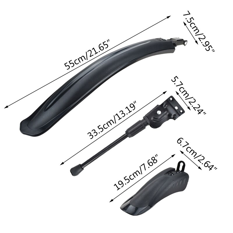Guardabarros delantero y trasero para bicicleta eléctrica, soporte de trípode, Compatible con Xiaomi Qicycle Ef1, novedad de 2022