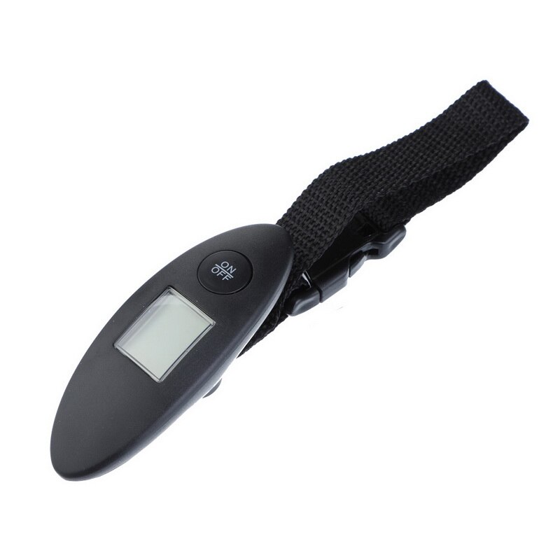 LCD Backlit Travel Portable Luggage Baggage Suitcase Bag Weight Digital Weighing Hook Up/bandage Scale No Battery: black 40kg
