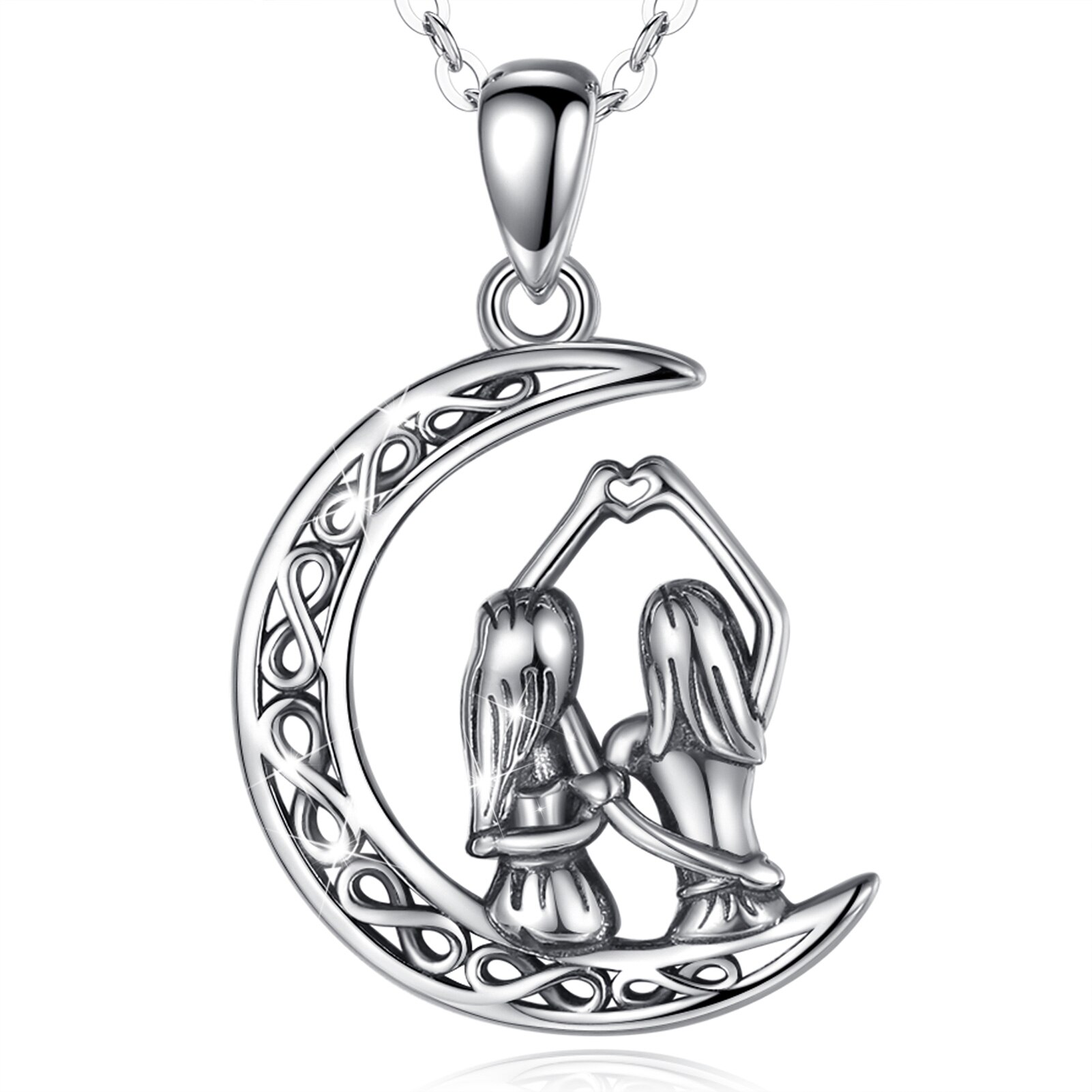 Amberta Sieraden - Echt 925 Sterling Zilver Hanger voor Vrouwen - Zilveren Alfabet Letter Symbool - Persoonlijk Bedel - B Initialen