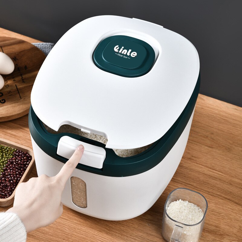 Kitchen Container 5KG/10KG Storage Box Nano Insect-Proof Moisture-Proof Rice Box Sealed Cereals Bucket Pet Dog Food Store Box