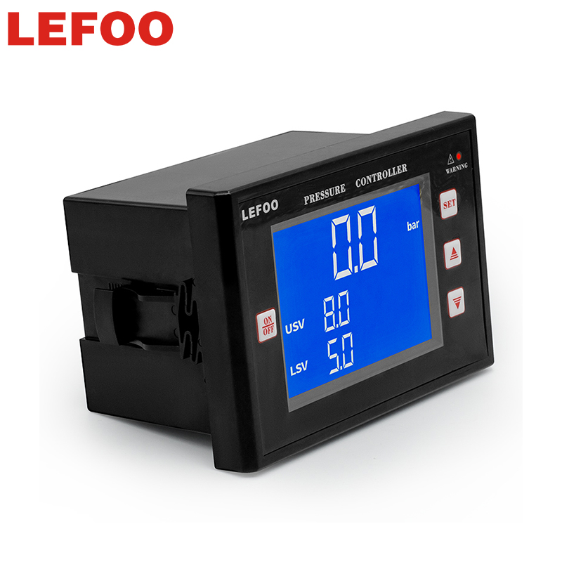LEFOO Intelligent Pressure Controller Large LCD Display Automatic Digital Pressure Switch for Industrial Air Control: 0-1.6MPa