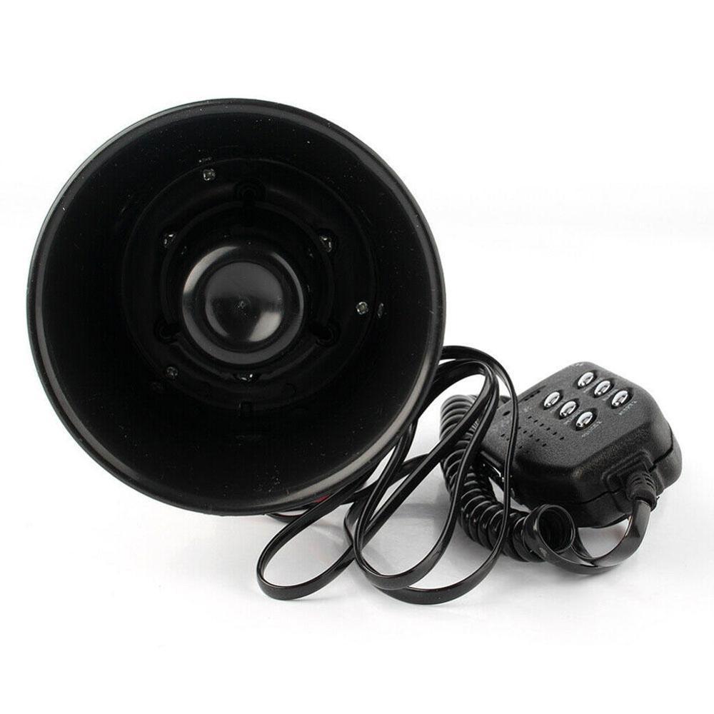 Spot Car Warning Alarm Fire Siren Horn PA Speaker MIC Megaphone Car System 6 Styling 100W 6-Sound Loud Car Warning Alarm