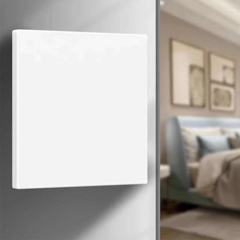 Blanco afdekplaat met installatie ijzeren plaat 86 mm * 86 mm zwart en wit goud grijs Home plastic schakelaar stopcontact paneel wit bord