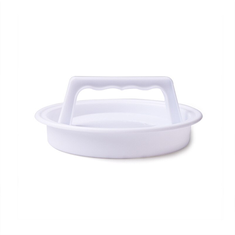 1 set hamburgerpress vit plast hamburgare kött nötkött grill hamburgare press biffmaskin form kök kött hamburgare maskin biffar