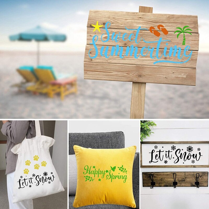 27PCS Welcome Stencils, Welcome Open Closed Signs ... – Grandado