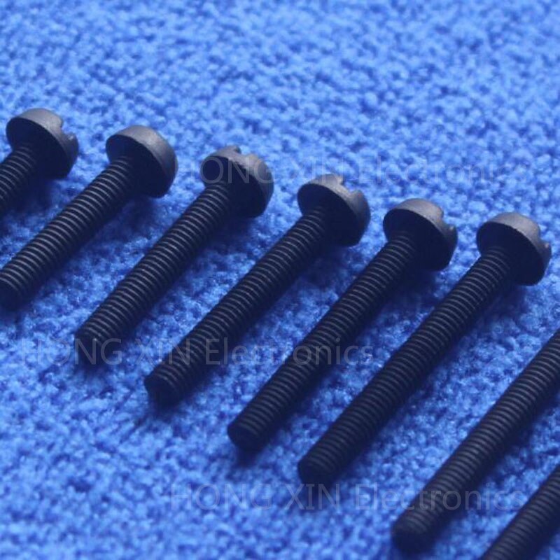 M3*35 35mm 1 pcs black Round Head nylon Screw plastic screw Insulation Screw brand RoHS compliant PC/board DIY hobby etc