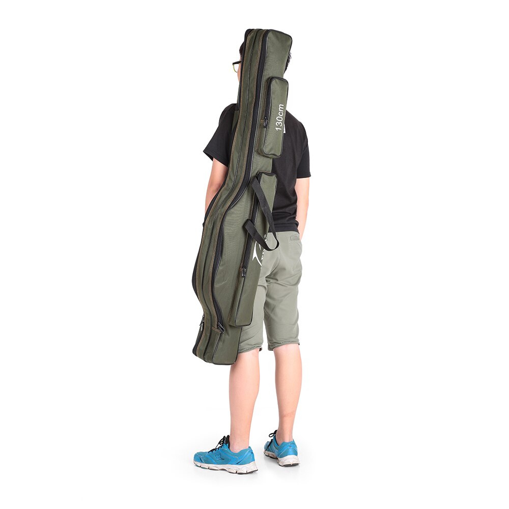 Fddl fisketasker 120/130/150cm multifunktionelle fiskestang tasker sag fiskegrej taske lærred fiskeri ægte redskab lokke stang værktøj