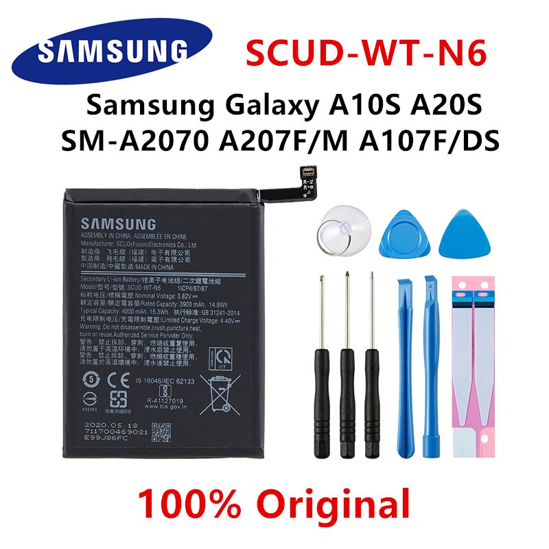 SAMSUNG original Battery For Samsung Galaxy S10 S20 S20+ S20 Ultra A90 A80 A71 A60 A51 A31 A20e A10e Note 10/10+ M30s A20S M11: SCUD-WT-N6 A10SA20S