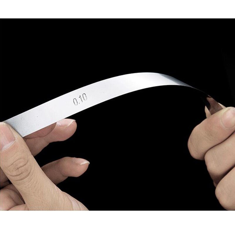 Wedge Gap Feeler Gauge 0.02-1mm Anti-Rust Steel Thick Gauge Gauge 17 Blade Thickness Gap Filling Feeler Measuring Tool