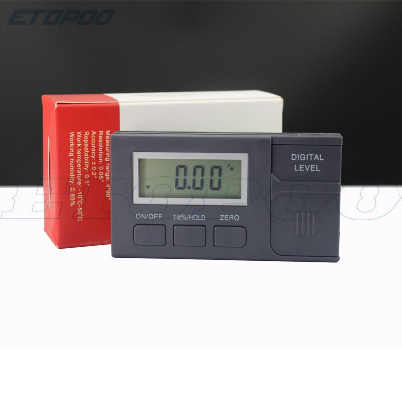 360 Graden Mini Digitale Gradenboog Inclinometer Elektronische Niveau Doos Magnetische Base Meetinstrumenten