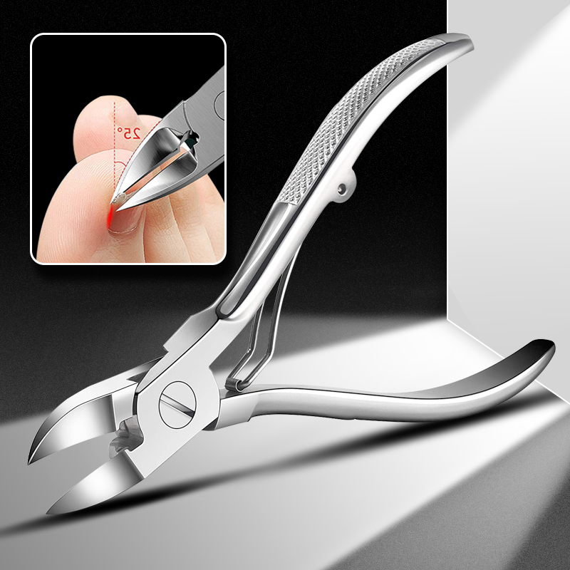 Pince à cuticules et à ongles incarnés en argent, 1 pièce, coupe-bord, manucure, ciseaux, outil de pédicure, enlève la peau morte