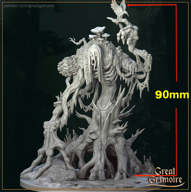 54mm 90mm The Wood Spirit Miniatures BoardGames TRPG DND: 90mm