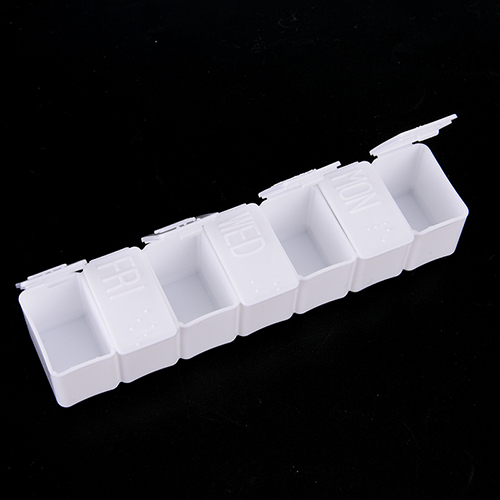 7 Days Weekly Tablet Pill Medicine Box Holder Storage Organizer Container Case Pill Box Splitters